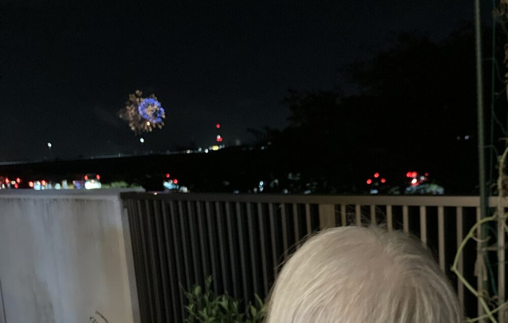 花火が見えました～！